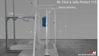 Safety and partition system – Pendulum test in accordance with DIN EN ISO 14120 Annex C [upl. by Cecilla]