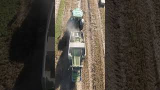 Bailing straw with John Deere and CLAAS equipment agriculture farming Bailing johndeere [upl. by Dulcy]