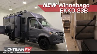 New Winnebago EKKO 23B Selenite Full Body Paint on the MercedesBenz AWD Chassis LichtsinnRVcom [upl. by Grigson593]