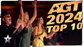 Americas Got Talent 2024 Top 10 BEST Auditions [upl. by Mcgrody]