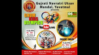 GUJRATI NAVRATRI UTSAV MANDAL YAVATMAL 2024  KIDs OLYMPICS [upl. by Nimra665]