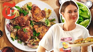 Alison Romans OnePan Chicken With Artichokes  NYT Cooking [upl. by Nnaeirelav262]