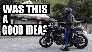 Is The Triumph Bonneville T120 A Good First Bike [upl. by Minna]