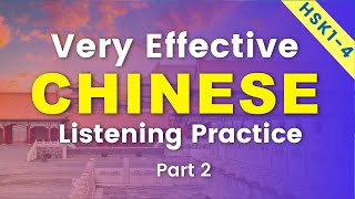 Effective Training of Mandarin Chinese Listening  100 daily phrase  HSK 14 mixed levels  Part 2 [upl. by Mirielle]