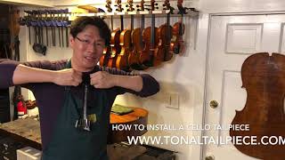 How to install a cello Tailpiece [upl. by Finstad]