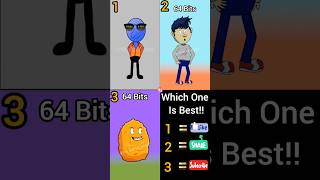 64 Bits 32 Bits 16 Bits 8 Bits 4 Bits 2 Bits 1 Bits 1 vs 2 vs 3 animation [upl. by Lilias]