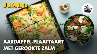 Wat eten we Aardappelplaattaart met gerookte zalm [upl. by Graehme]