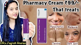 Kojic Acid amp Vitamin C Cream । Zeelab Kojic Acid amp Vitamin C Cream  Hyperpigmentation amp Melasma [upl. by Nhar]