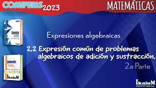 Expresión común de problemas algebraicos de adición y sustracción 2da Parte [upl. by Osithe346]