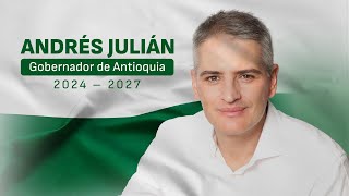 Posesión Gobernador de Antioquia Andrés Julián Rendón 2024  2027  Teleantioquia [upl. by Scrivenor]