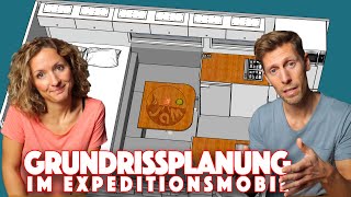 Grundrissplanung Expeditionsmobil  Basics und unser Grundriss Sketchup [upl. by Learrsi]