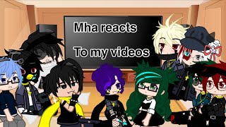 Mha reacts to my videospart 1 [upl. by Wilterdink]