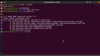 How to set class path mysqlconnectorjava and connect mysql database on Ubuntu 2004 LTS [upl. by Ejroj402]