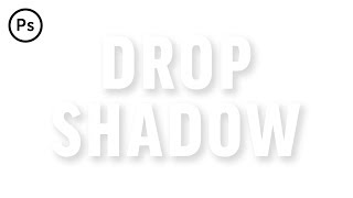 How to Add Drop Shadow  Photoshop CC Tutorial [upl. by Othello]