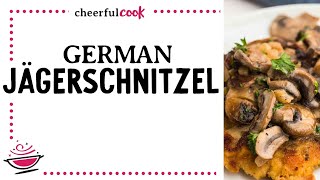 German Jagerschnitzel Hunters Schnitzel [upl. by Kuska]