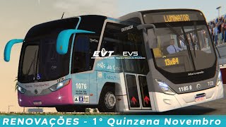 RenovaçõesEVSEVT  1° Quinzena de Novembro [upl. by Ledarf116]