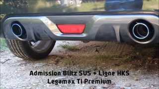 Swift sport Admission Blitz SUS  Ligne HKS Legamax Ti Premium [upl. by Clarisse59]