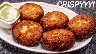 How to make Crispy Aloo Tikki Recipe  CookingShooking [upl. by Thirzi]