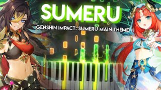 Sumeru  Genshin Impact Sumeru Main Theme  Piano [upl. by Whitman]