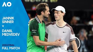 Jannik Sinner v Daniil Medvedev Full Match  Australian Open 2024 Final [upl. by Buddie]