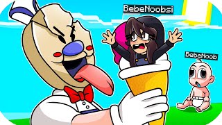 BEBENOOBSI es CAPTURADA por ICE SCREAM ROD en MINECRAFT😭😱 BEBENOOB RESCATA A BEBENOOBSI [upl. by Adnuhsat]