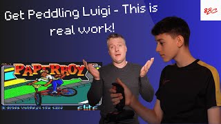 Luigi gets a paper round  Paperboy 1987 CPC 464 Atari Games [upl. by Edla]