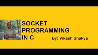 Socket Server and Client Code in C  Server handling only one client  By Vikash Shakya [upl. by Stroup]