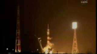 Soyuz TMA17 Rocket Launch Of Expedition 22 To ISS Astronauts Blast Off Into Space [upl. by Akirdna]