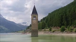 Reschensee  Lago di Resia  Lake Reschen ITALY [upl. by Brandes]