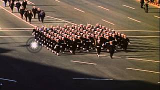 John Kennedys funeral procession moving ahead to Capitol HD Stock Footage [upl. by Han]