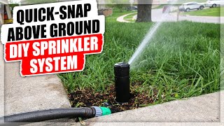 QUICKSNAP Above Ground DIY Sprinkler System [upl. by Lenahtan]