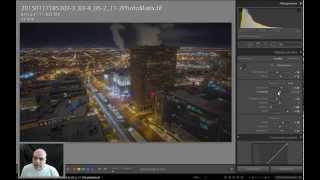 Lightroom 5  Édition HDR 02  Vue nocturne sur Québec [upl. by Notsrik477]