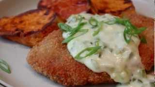 Crispy Pork Cutlets with Creamy Jalapeno Green Onion Gravy  Pork Schnitzel with Country Gravy [upl. by Lais766]