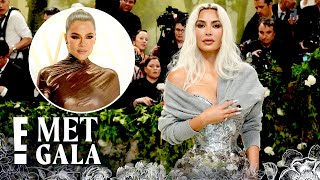 Khloé Kardashian REACTS to Kim Kardashian’s Tight Corset at 2024 Met Gala  E News [upl. by Blalock]