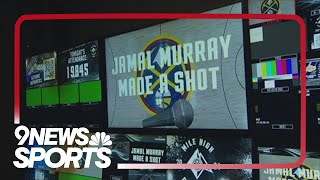 Nuggets game crew thinks quick with Jamal Murray Made a Shot graphic [upl. by Proffitt]