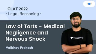 Law of Torts Medical Negligence and Nervous Shock l Law of Torts l CLAT 2022 l Vaibhav Prakash [upl. by Nnaeilsel]