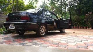 Daewoo cielo 1996 exhaust note [upl. by Derayne989]