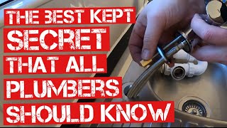 PLUMBING HACK ALL PLUMBERS SHOULD KNOW Its SO Good [upl. by Solahcin]