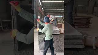 Granite Stone Processing on the Production Line [upl. by Asilehs]