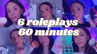 ASMR  6 Roleplays in 60 Minutes [upl. by Grados]