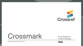 Crossmark Update Webinar [upl. by Cathrin]