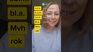 Vanliga svenska förkortningar [upl. by Atoel]