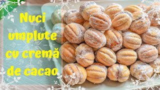 Rețeta copilăriei mele NUCI umplute cu cremă de cacao  ❄ DULCINELE ❄ [upl. by Neeli]