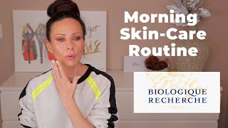 MORNING SKINCARE ROUTINE WITH BIOLOGIQUE RECHERCHE AND OTHER PRODUCTS  ANTIAGING ROUTINE skincare [upl. by Ahtis]