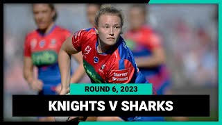 Newcastle Knights v CronullaSutherland Sharks  NRLW 2023 Round 6  Full Match Replay [upl. by Arjun973]