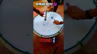 Destructive Beyblade battle beyblades homemadebeyblade [upl. by Aloek]