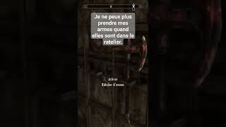 Astu déjà eu ce BUG dans SKYRIM avec le RATELIER DARME skyrim [upl. by Urbana]