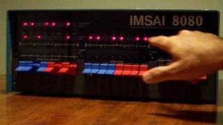 IMSAI 8080 Demo 2 of 3  Input Instruction [upl. by Ardnaed]