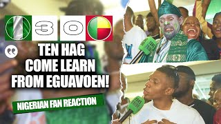 NIGERIA 30 BENIN REPUBLIC  NIGERIAN FANS REACTION  2025 AFCON Qualifiers HIGHLIGHTS 202324 [upl. by Hodess]