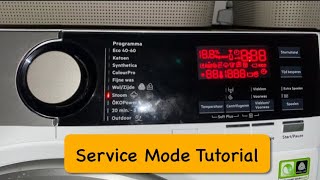 AEG 9000 Series  Service Mode Tutorial [upl. by Maidel]